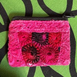 Floral Change Purse